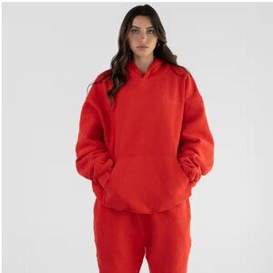 Crimson Minimalist COMFRT HOODIE SET